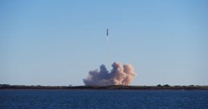 Upward view suggesting a launch and upgrade
